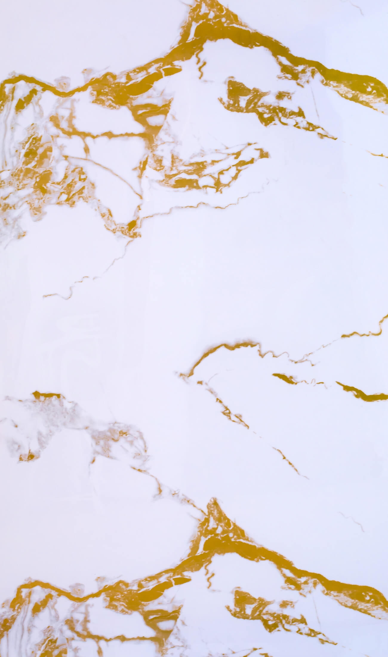 White & Gold SPC background wall in luxury interior setting