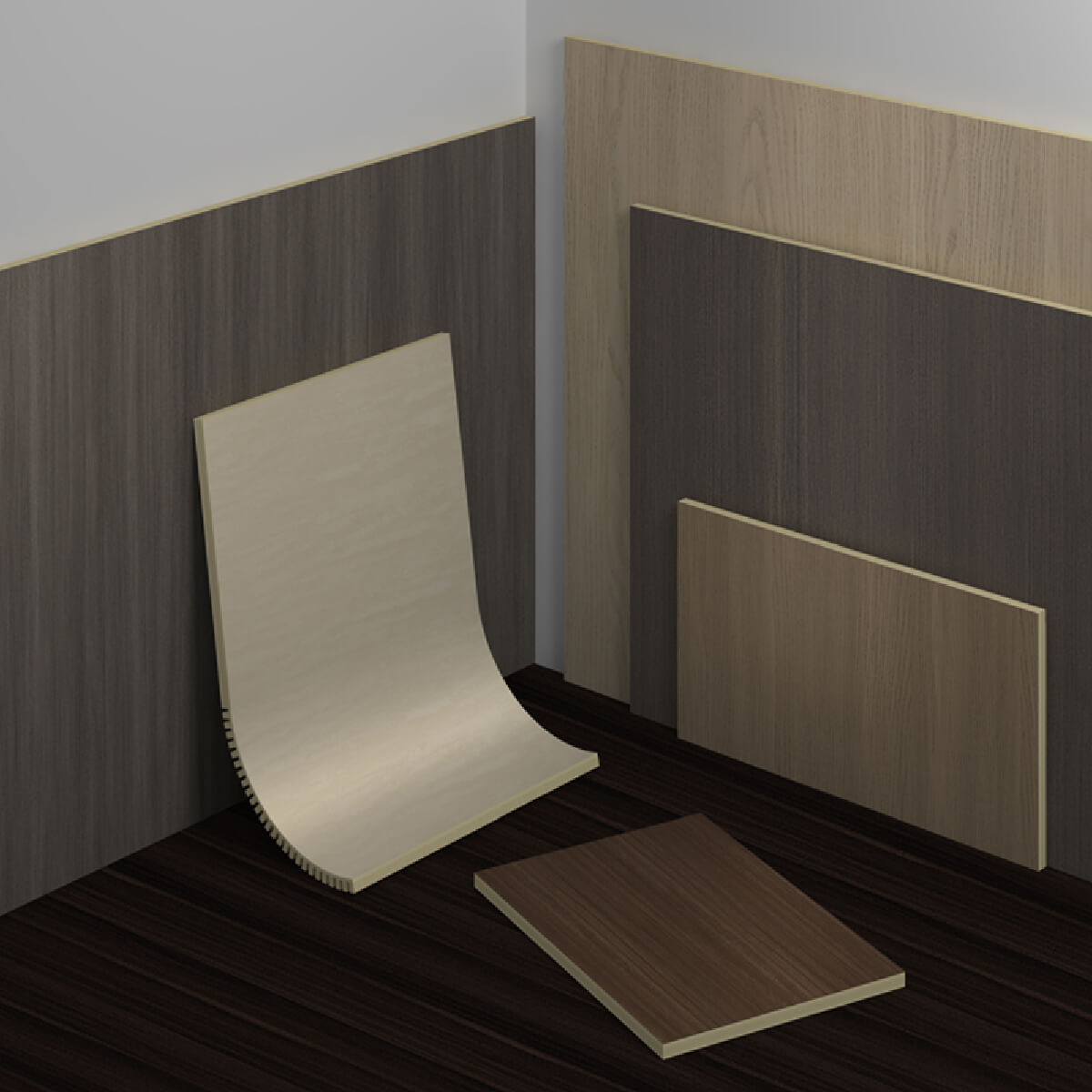 Premium wood grain series finishes
