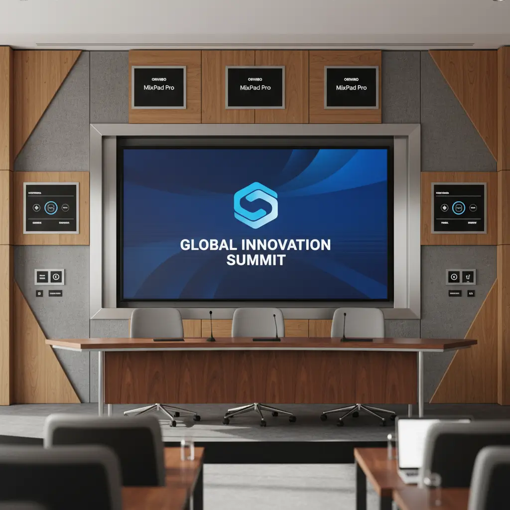 Events smart wall — Fast-deploy backdrops with quick-swap brand panels.